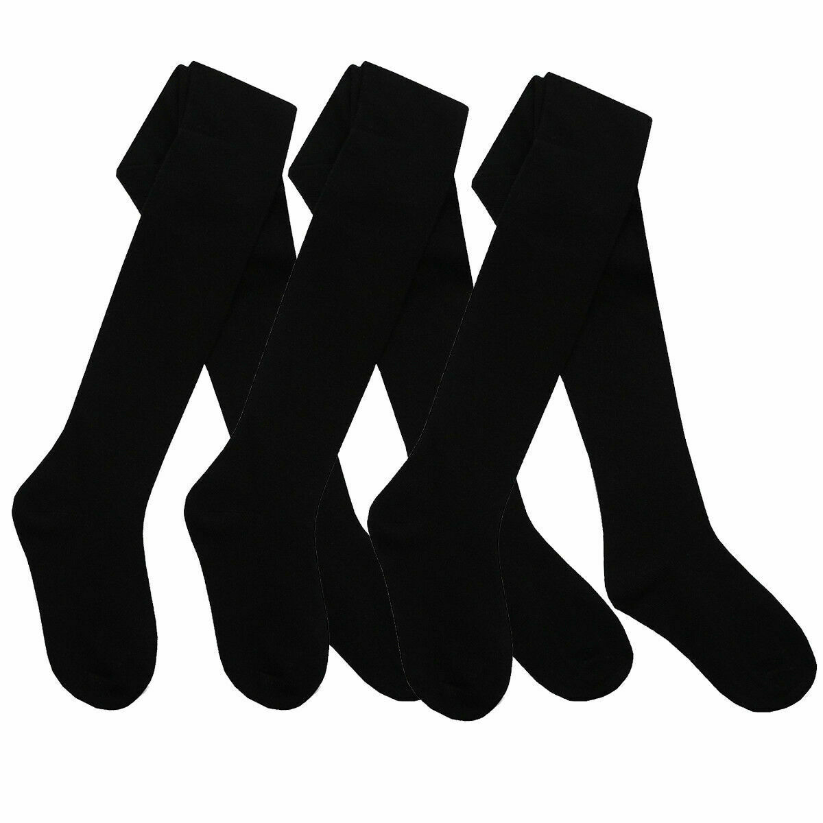 3 pares de medias escolares lisas ricas en algodón para niñas edad inteligente invierno cálido - Imagen 7 de 9