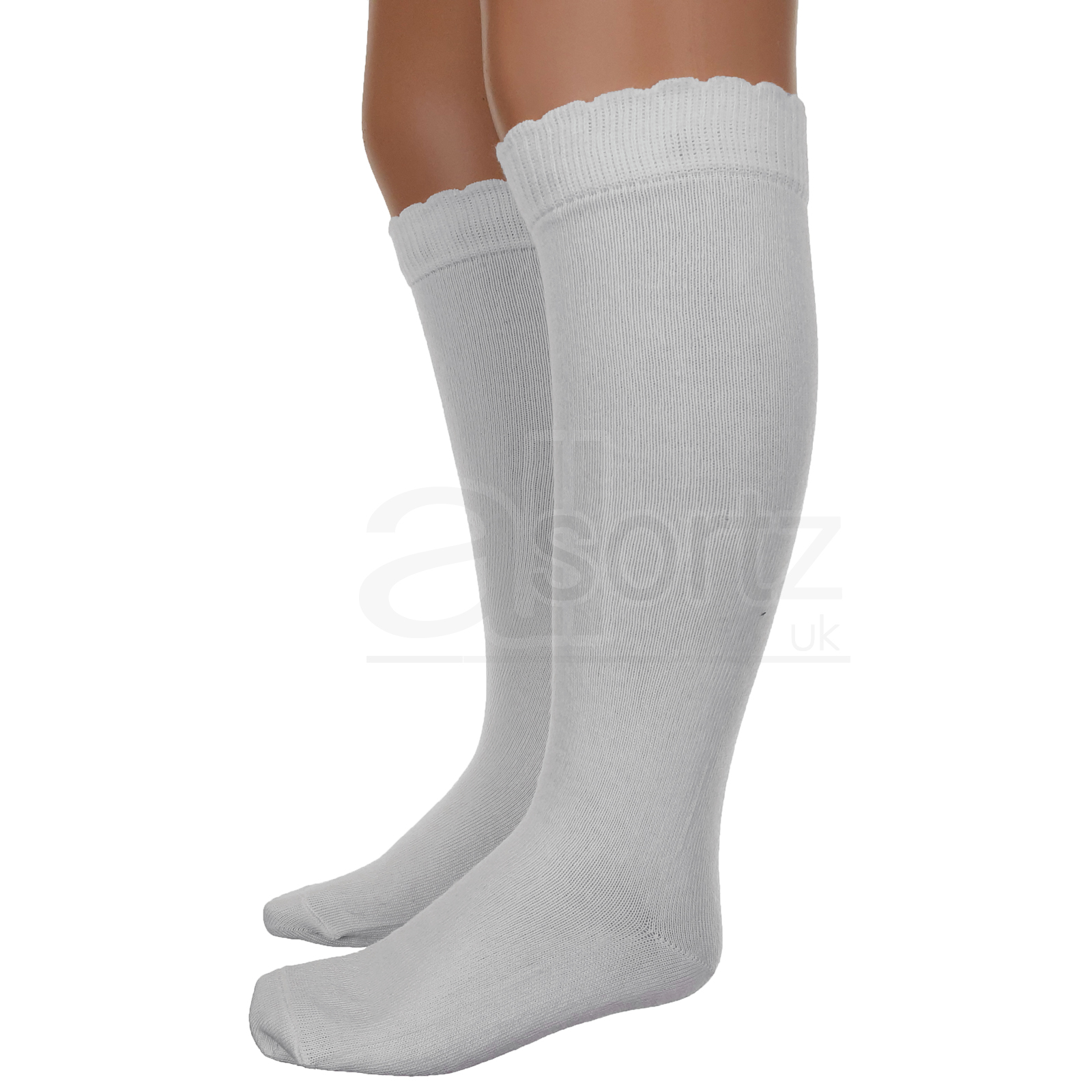 5 Pairs Cotton Rich Knee High Socks Plain Girls Childrens School New Size M S L - Picture 14 of 16
