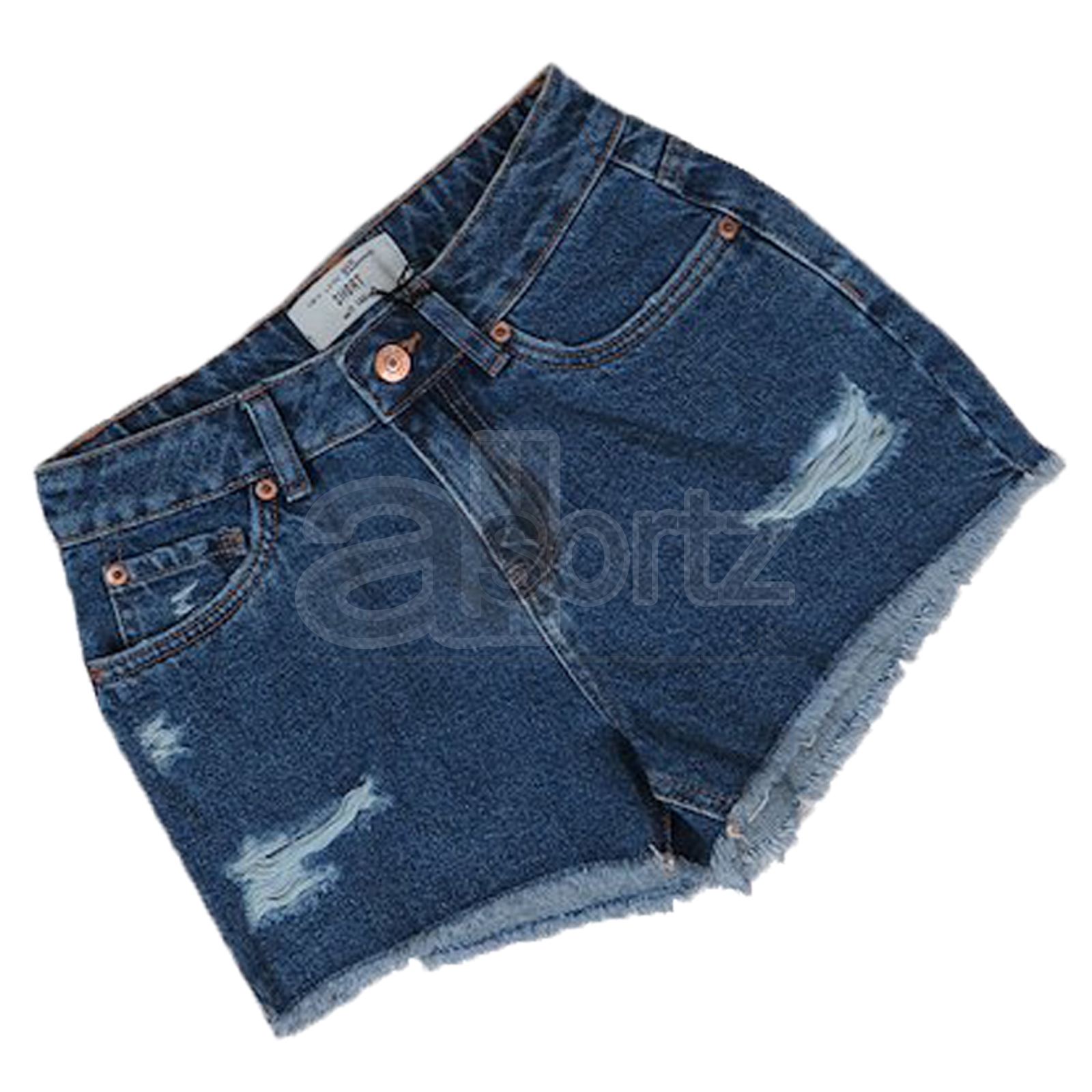 ripped navy blue jeans