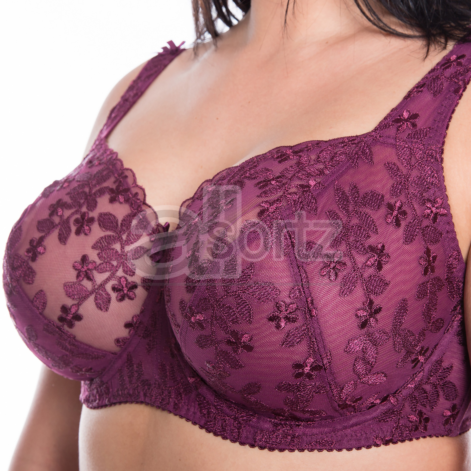 Ladies Gemm Full Cup Underwired Bra Plus Size Firm Hold Lace Large Pretty Uk New - Picture 13 of 13