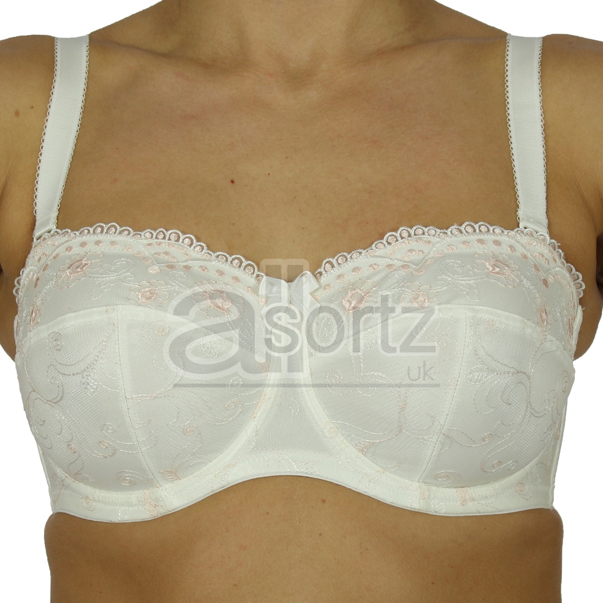 New Ladies BHS Body Bliss Multiway Black / Cream Embroidered Bra Sizes 34DD-38G - Picture 14 of 14
