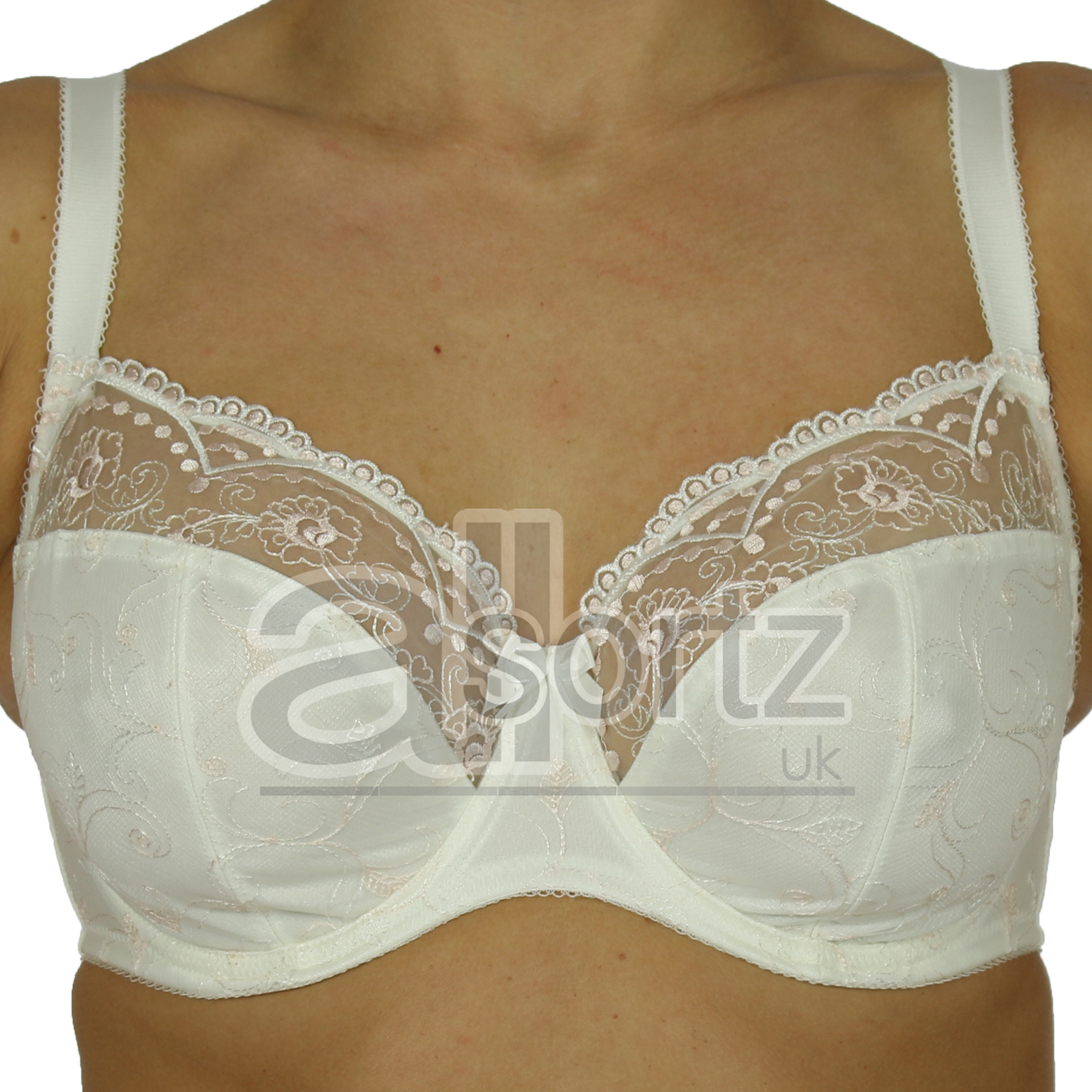 New Ladies BHS Body Bliss Full Large Cup Underwired Bra Black Cream Mint Pretty