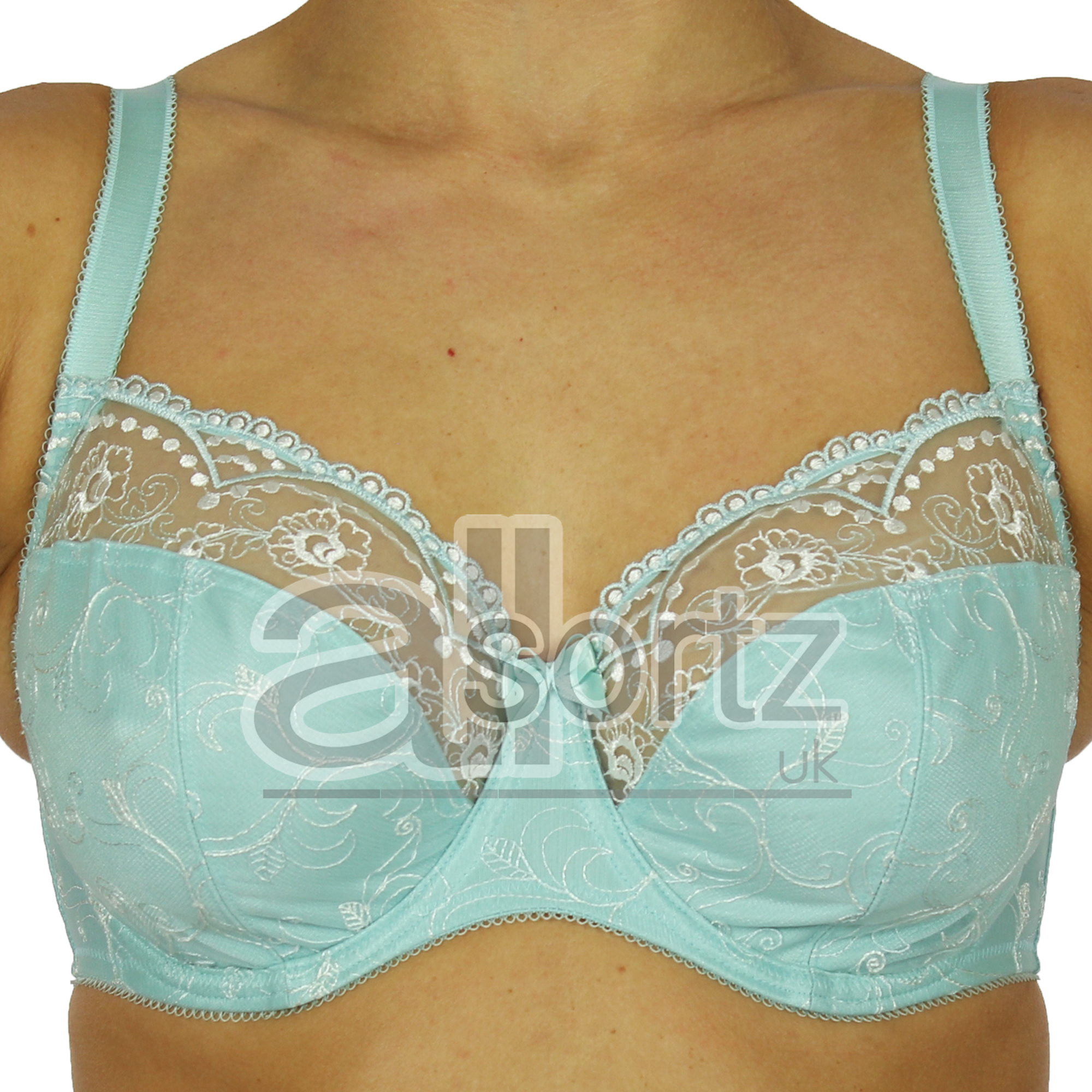 New Ladies BHS Body Bliss Full Large Cup Underwired Bra Black Cream Mint Pretty - Picture 14 of 15