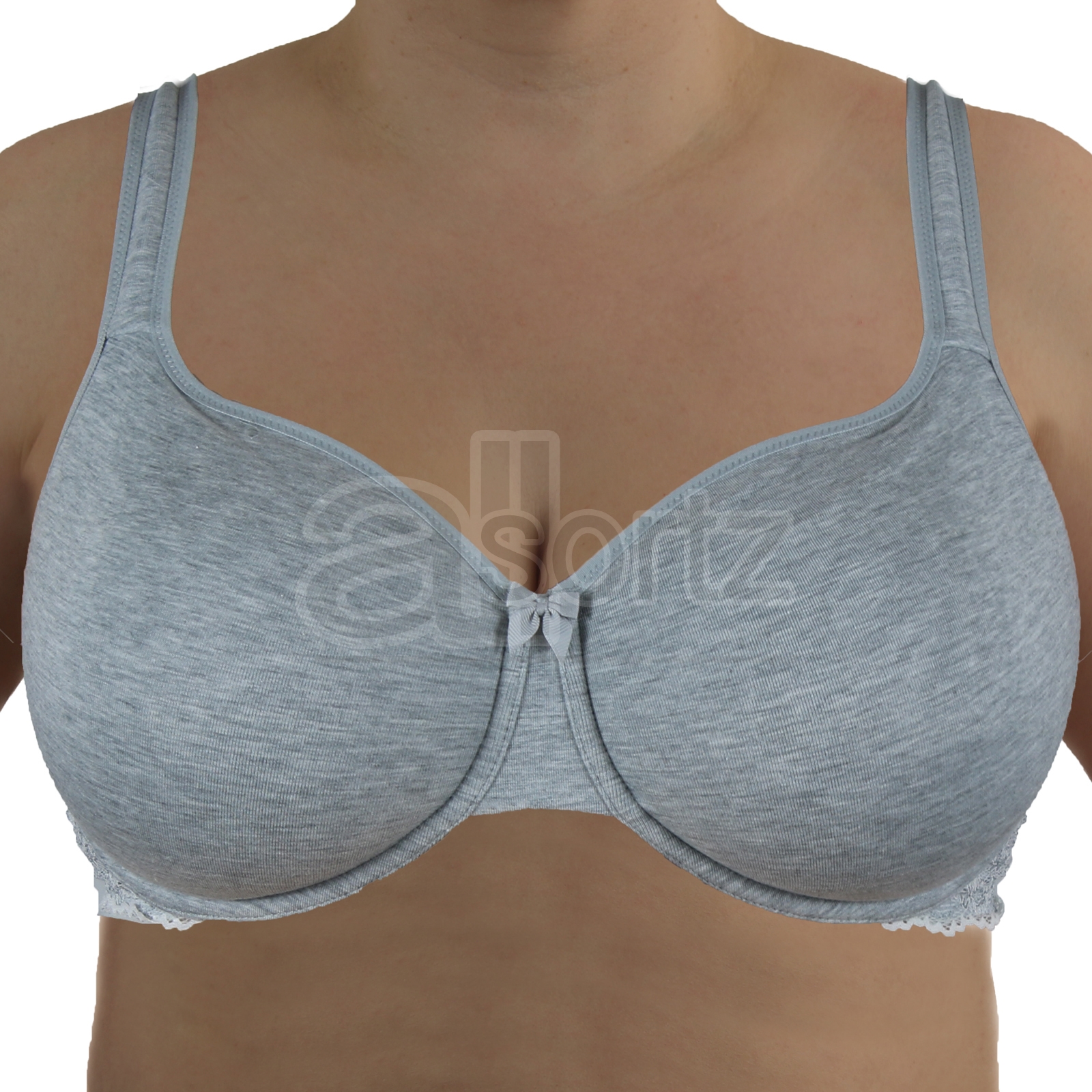Ladies Cotton Rich Underwired Bra M S Full Cup Coverage Unpadded UK Comfort