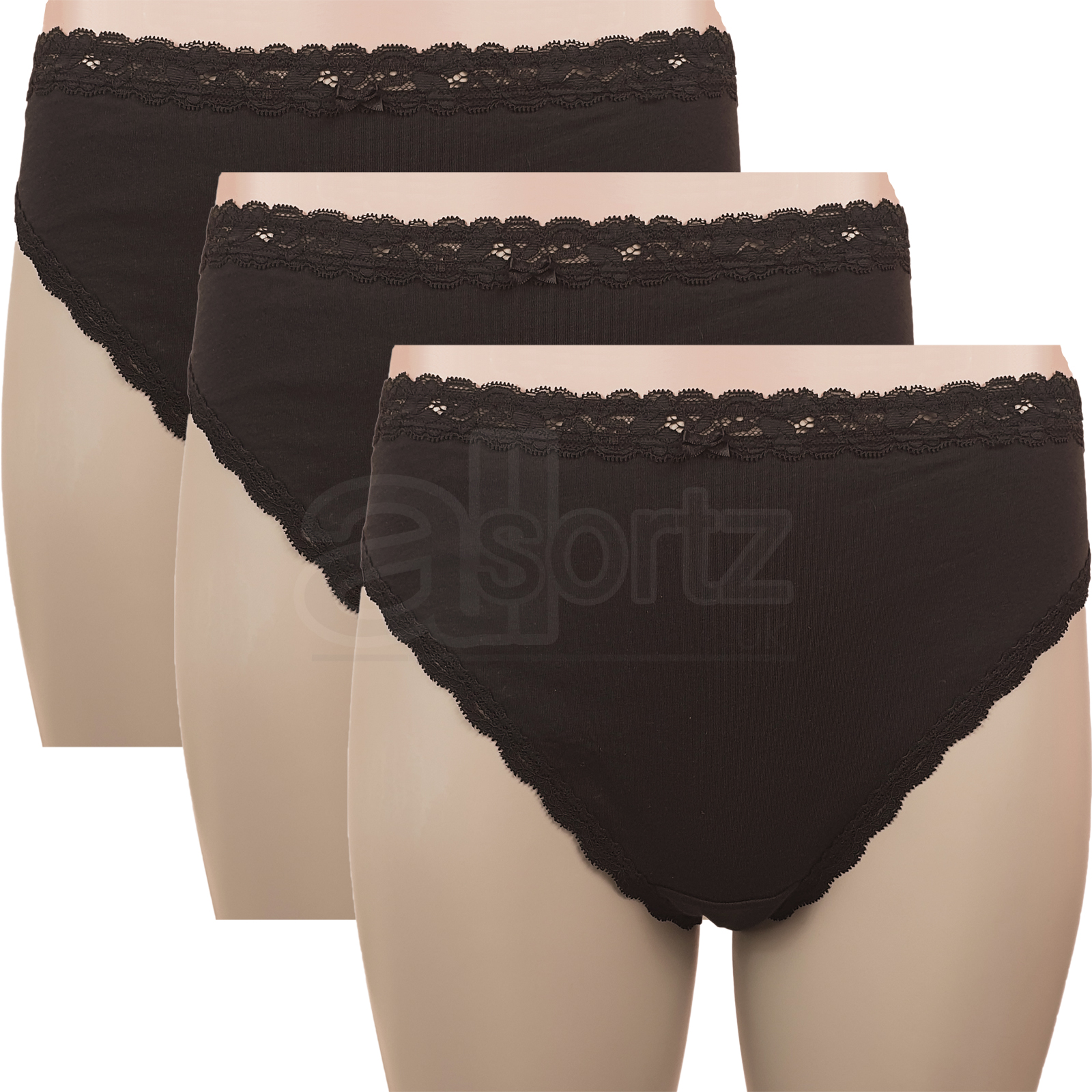 New Ladies Briefs Knickers ex M S 3 Pack Cotton Rich Girls Womens UK Plus Size - Picture 8 of 8