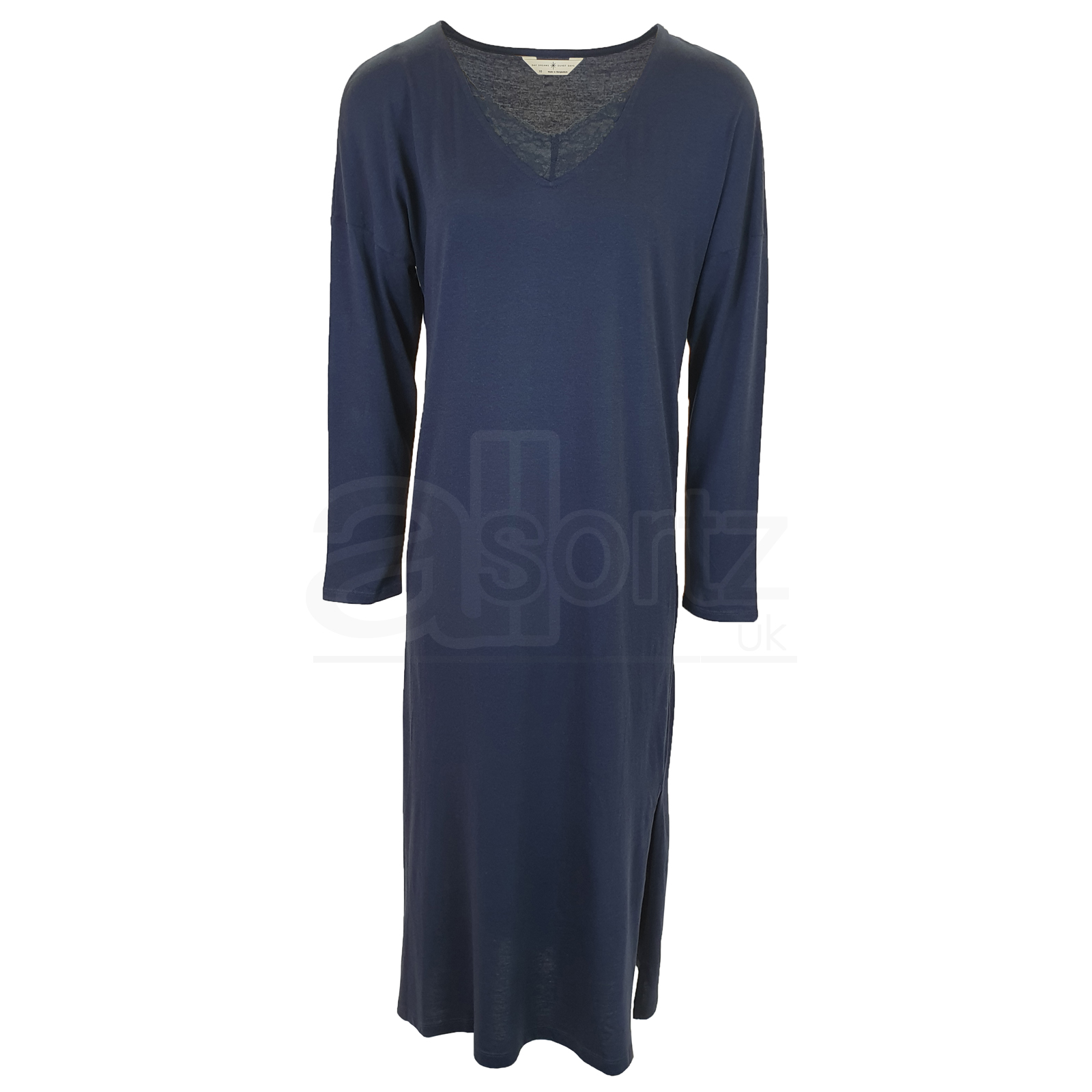 Ladies Cotton Modal Long Sleeve Nightdress Womens Nightie New Uk Size M S L - Picture 11 of 12