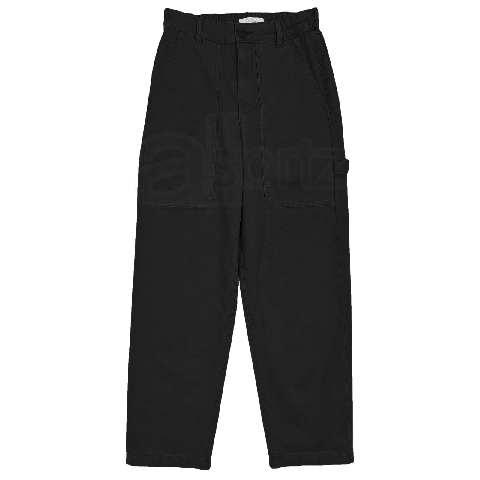 Ladies ex M S Straight Leg Trousers Cotton Rich Carpenter Uk Size All Lengths