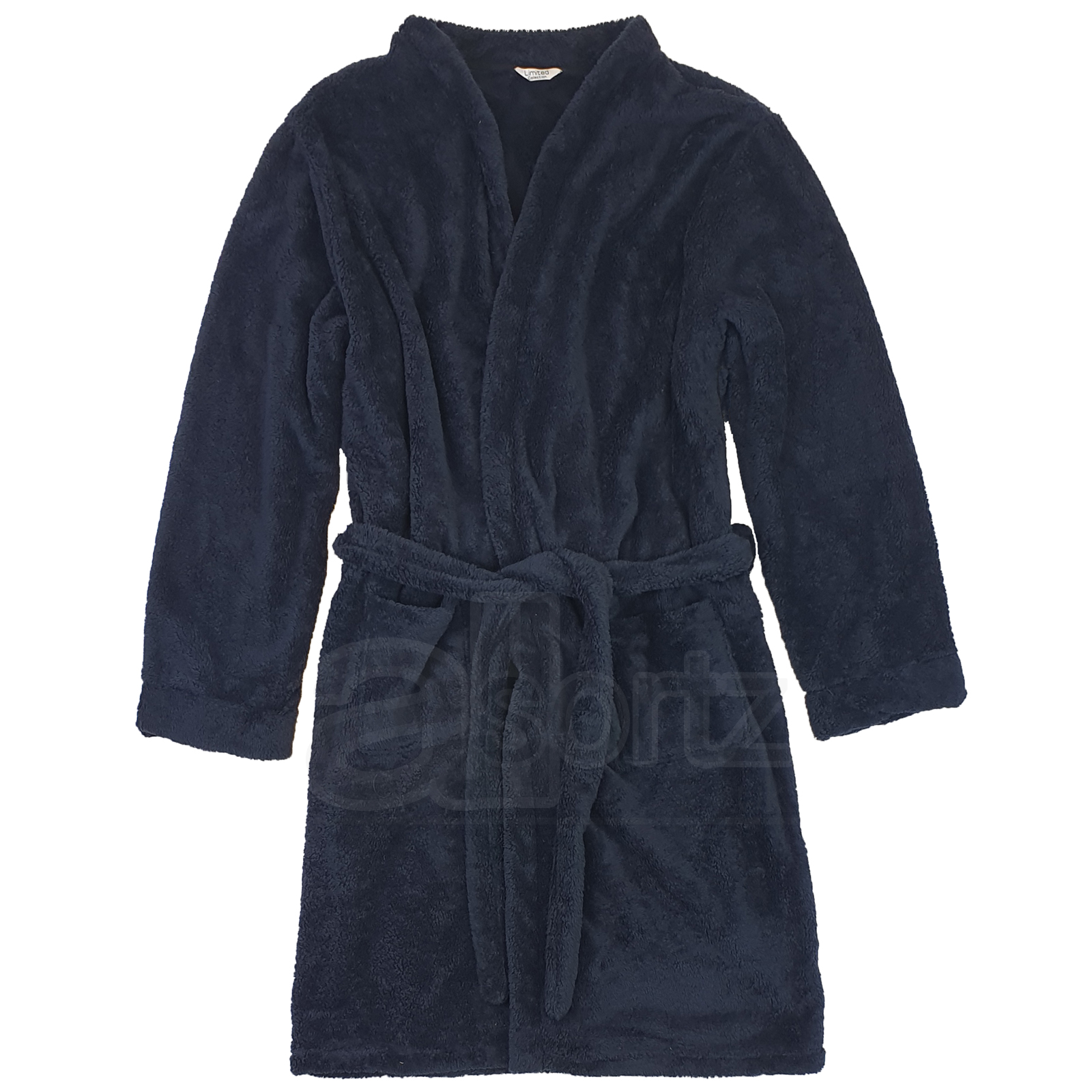 Mens Gents Dressing Gown Robe Ex M S Luxury Super Soft Fleece Many Colours Size - Picture 16 of 18