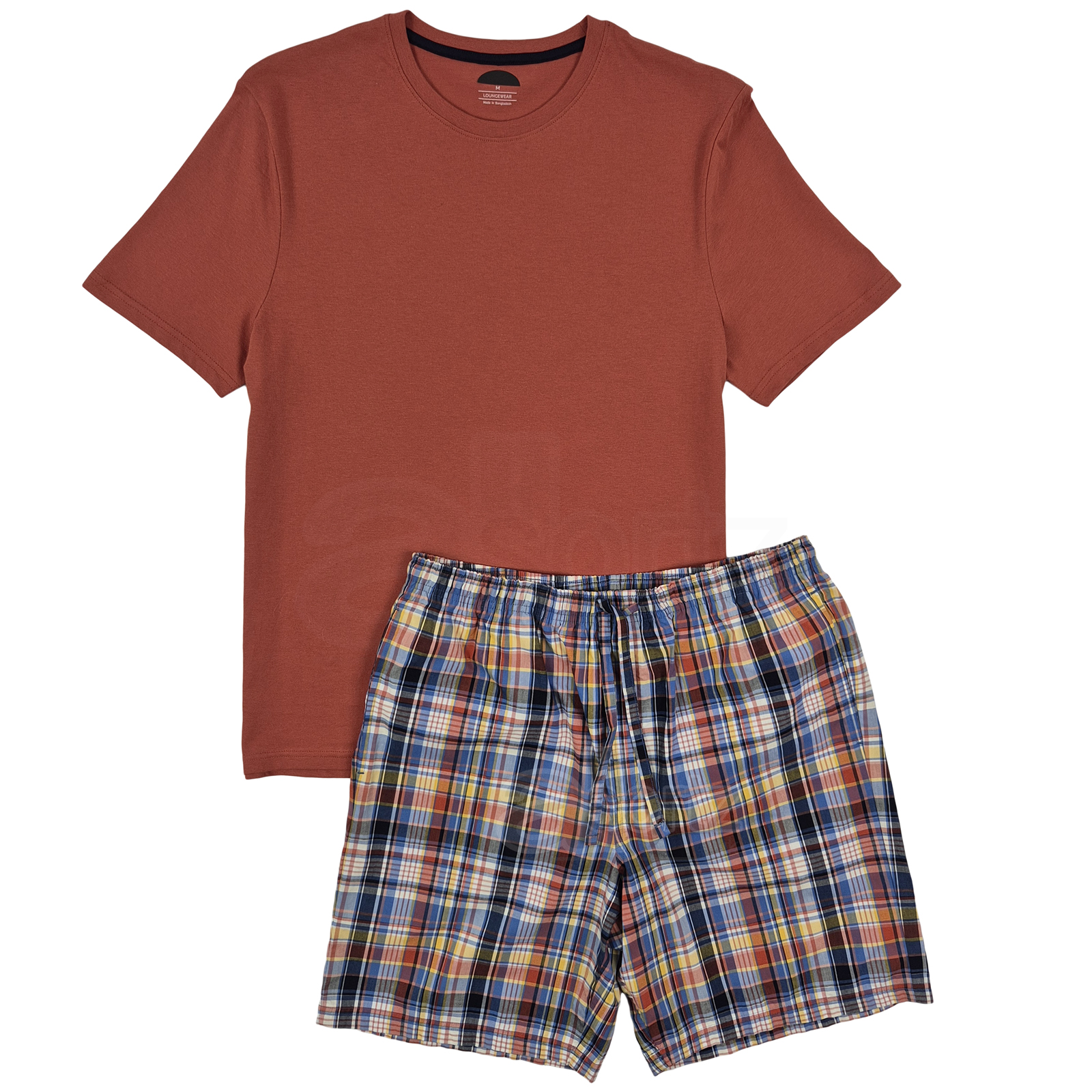 Mens Pyjama Loungewear Set ex M S Cotton Shorty Comfort Nightwear Gift UK Size