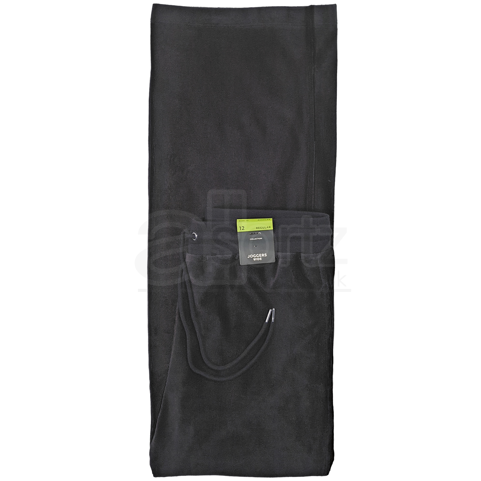 New Ladies Soft Velour Joggers Wide Leg Trousers Smart Casual Uk Size M S L - Picture 14 of 19