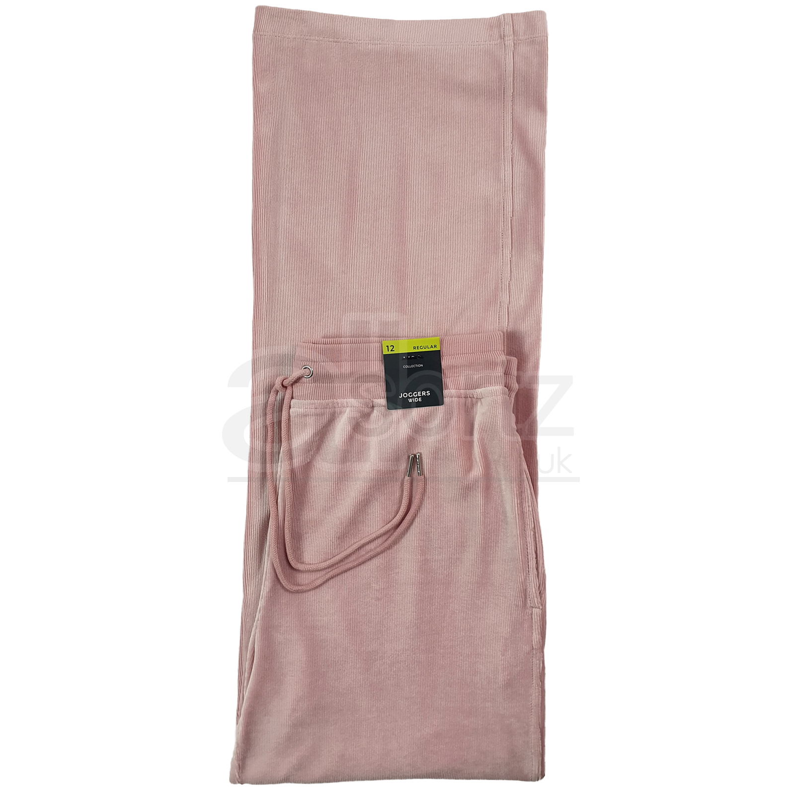 New Ladies Soft Velour Joggers Wide Leg Trousers Smart Casual Uk Size M S L - Picture 13 of 19