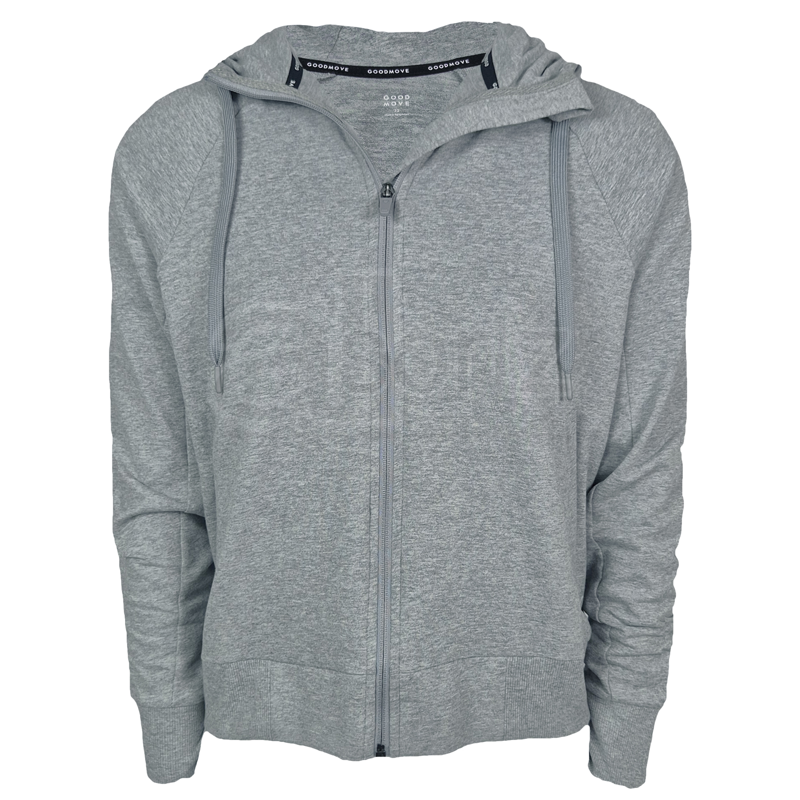 Ladies Zip Hoodie Cotton Rich Sport Active ex M S Regular & Plus UK Womens Size