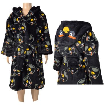 Boys Angry Birds Hooded Dressing Gown