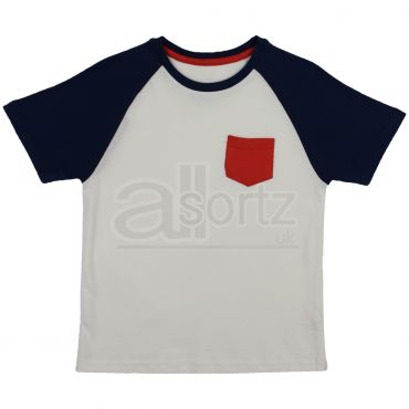 Boys Red White & Blue Short Sleeve Long Pyjamas