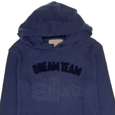 Childrens Dream Team Blue Marl Hooded Loungewear Pyjama Sets
