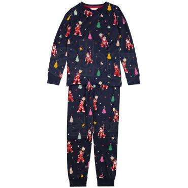 Childrens Disco Santa Christmas Pyjamas