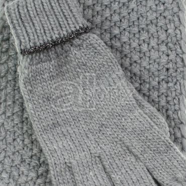 Girls 2-Piece Pom Pom Scarf & Gloves Set	