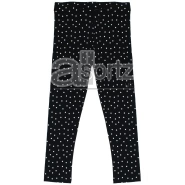 Girls Dotty Polka Dot Print Cotton Rich Leggings