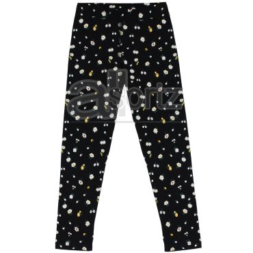 Girls Ditsy Floral Print Cotton Rich Leggings