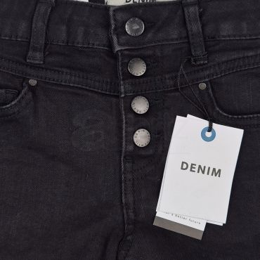 Girls Navy Ripped Detail Denim Shorts