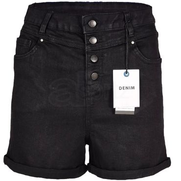 Girls Navy Ripped Detail Denim Shorts