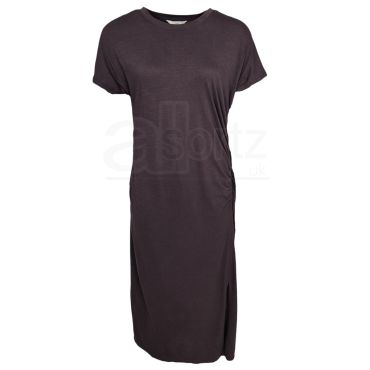 Ladies Ruched Jersey Midi Dress