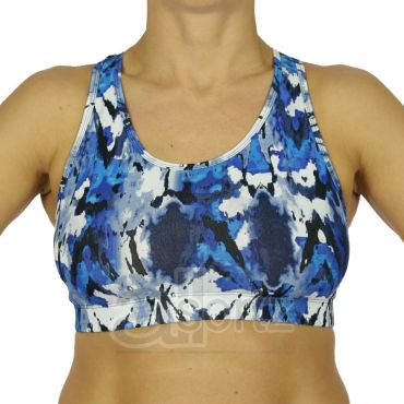 Ladies Blue Mix Sports Bra