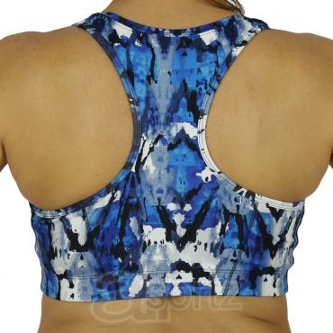 Ladies Blue Mix Sports Bra