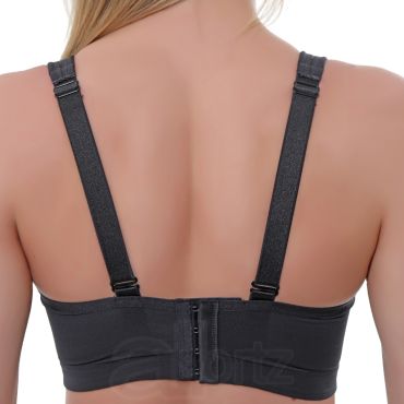 Ladies Gemm Black Multiway Crossover Sports Bra
