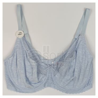 Ladies Blue T-Shirt Underwired Non Padded Bra