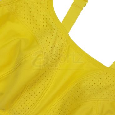 Ladies Yellow Non Wired Sports Bra
