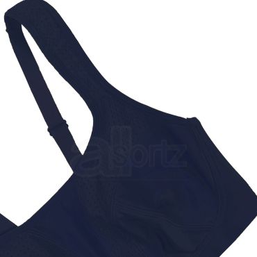 Ladies Navy Blue Non Wired Sports Bra