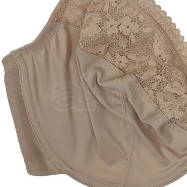 Ladies Underwired Full Cup Minimiser Bra (Nude)