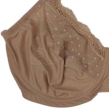 Ladies Underwired Full Cup Minimiser Bra (Nude)