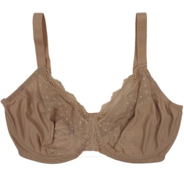 Ladies Underwired Full Cup Minimiser Bra (Nude)