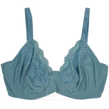 Ladies Underwired Full Cup Minimiser Bra (Turquoise)