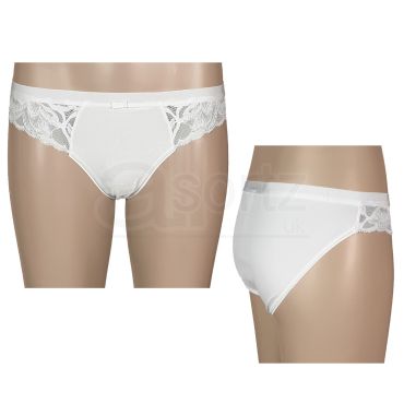 Ladies Embossed Bikini Briefs Knickers