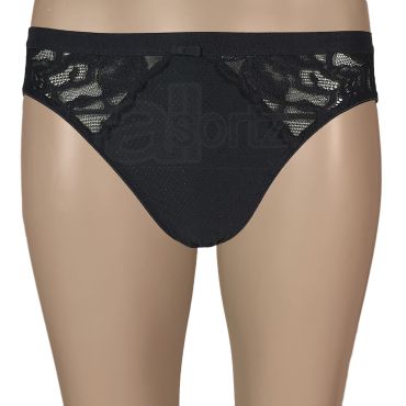 Ladies Embossed High Leg Briefs Knickers
