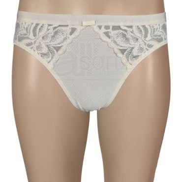 Ladies Embossed High Leg Briefs Knickers