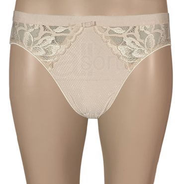 Ladies Embossed High Leg Briefs Knickers