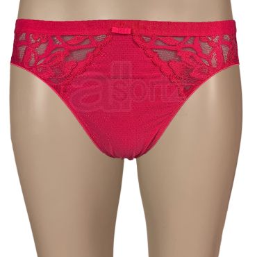 Ladies Embossed High Leg Briefs Knickers