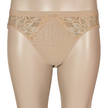 Ladies Embossed High Leg Briefs Knickers