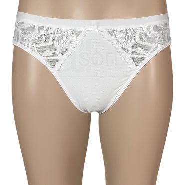 Ladies Embossed High Leg Briefs Knickers
