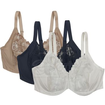 Ladies Underwired Full Cup Embroidered Bra