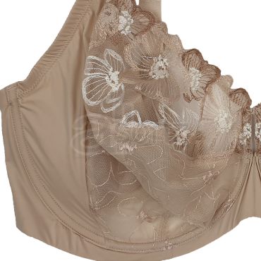 Ladies Underwired Full Cup Embroidered Bra