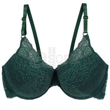 Ladies Green Underwired Padded Bra