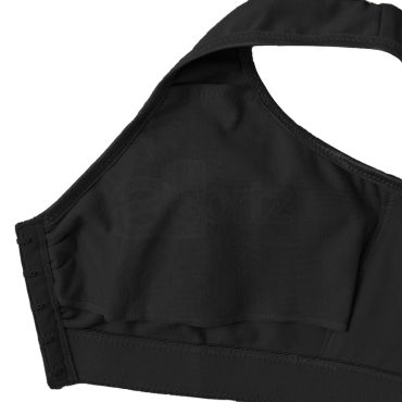 Ladies Gemm Black Cotton Rich Front Fastening Bra with Pockets