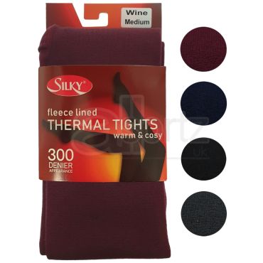 Ladies Silky Warm & Cosy Thermal Fleece 300 Denier Tights