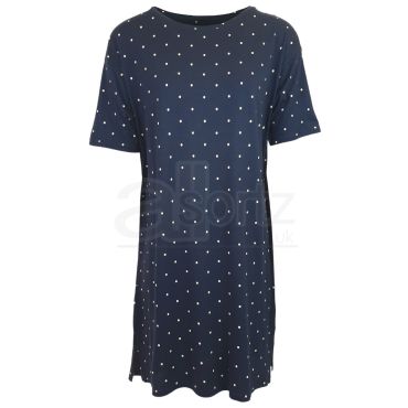 Ladies Short Sleeve Cotton Modal Nightdress