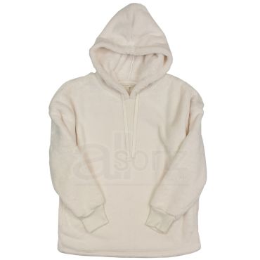 Ladies Fur Fleece Hoodie Loungewear Hoodie Top